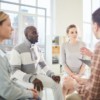 Small group of people in a coaching session